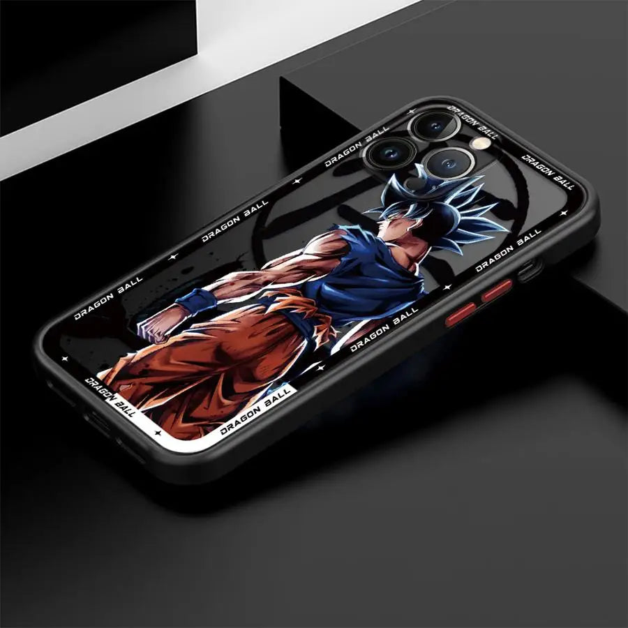 Hot Blooded Goku Anime Soft Phone Case For iPhone