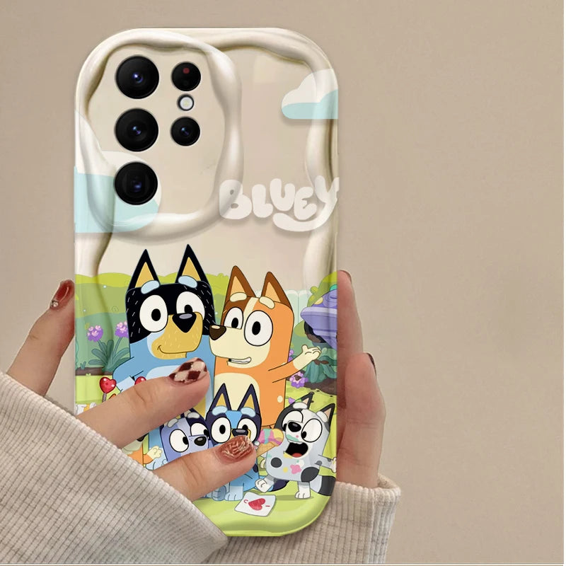 Blueys Cartoon Clear Soft Phone Case For iPhone