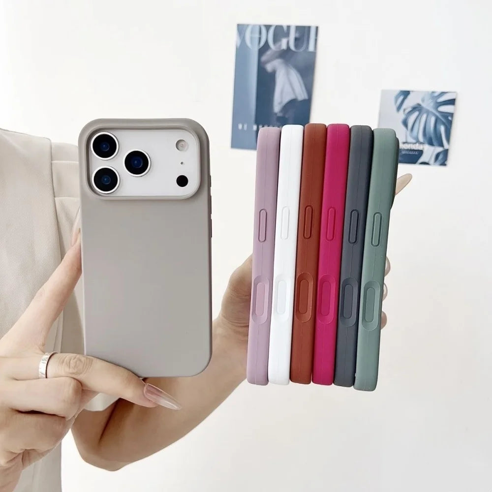 Premium Original Silicone iPhone Case With Logo – Soft Touch Cover