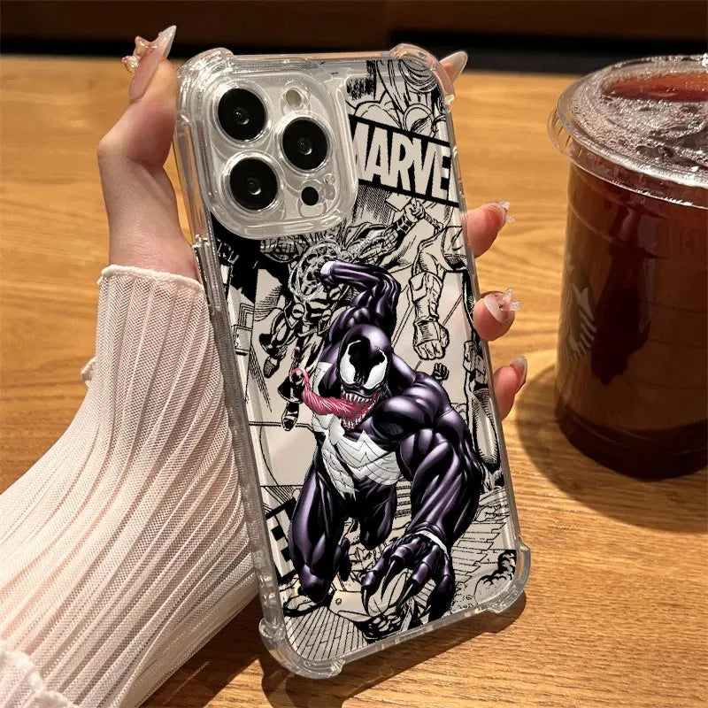 Cool Marvel Spider Man Venom Clear Case For iPhone
