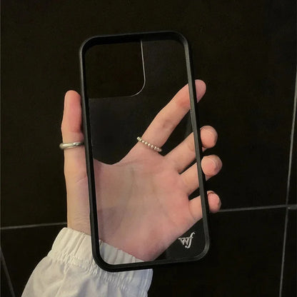 Wildflower Transparent Anti- Fall Phone Case For iPhone