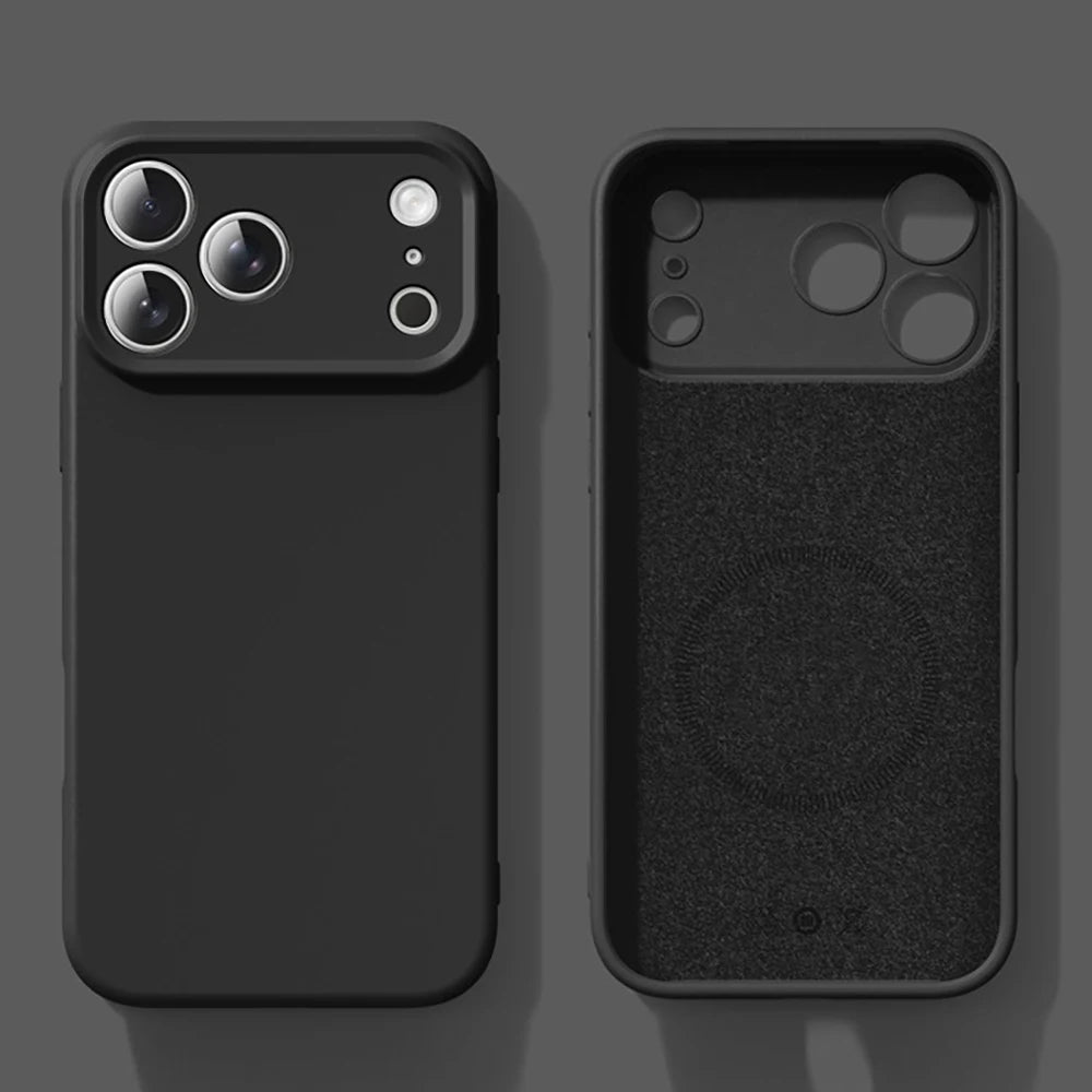 New Liquid Magnetic Silicone Phone Case For iPhone Magsafe Soft Bumper Cover