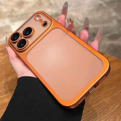 Fashion Matte Hard PC Plating Phone Case For iPhone