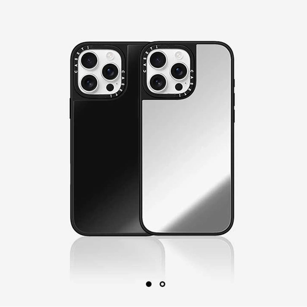 Makeup Mirror MagSafe Phone Case With Bracelet Wrist Charm For iPhone