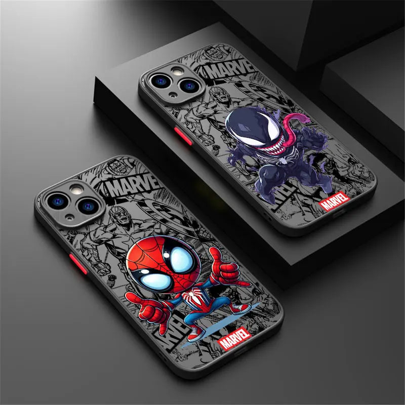 Luxury Cool Marvel Spider Man Venom Phone Case For iPhone
