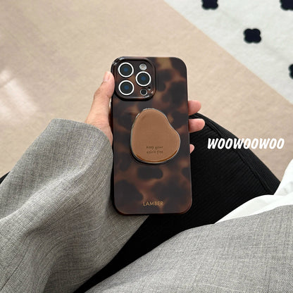 Stylish Personality Black Brown Amber Iceberg Pattern Magnetic For iPhone