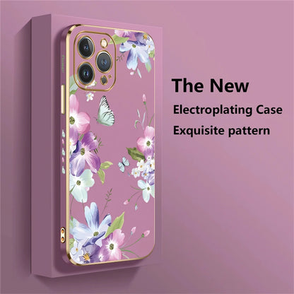 Luxury Flowers Case For iPhone