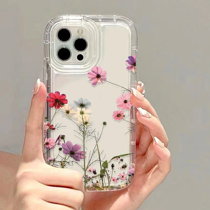 Leaves Flower Phone Case For iPhone Silicone Clear Soft Cover