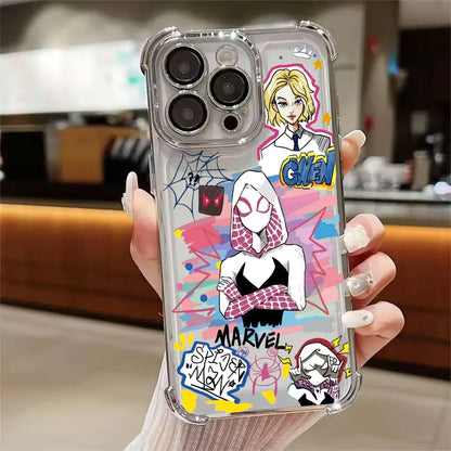 Cool Gwen Marvel Spider Man Miles Morales Phone Case For iPhone