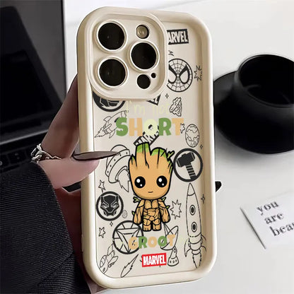Baby Groot Marvel Silicone Case For Apple iPhone