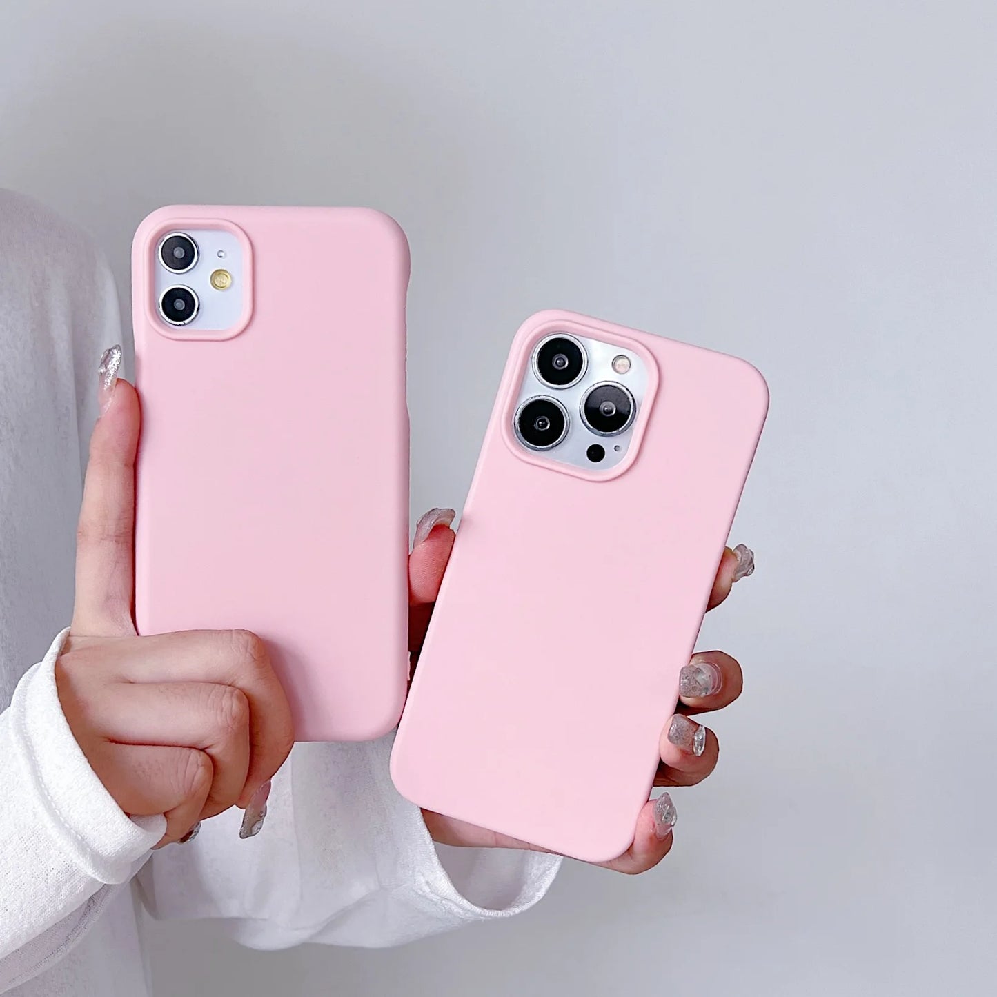 Shockproof Pink Phone Case For iPhone – Soft Ultra-Thin Silicone