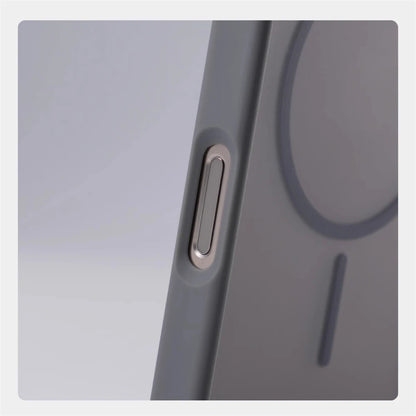 Luxury Matte Translucent MagSafe iPhone Case – Magnetic Shockproof Cover