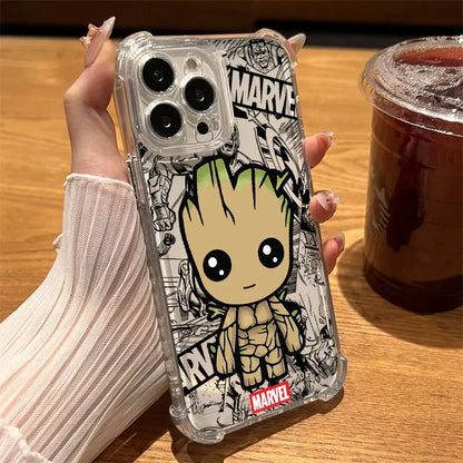 Marvel Ironman Deadpool Clear Case For iPhone