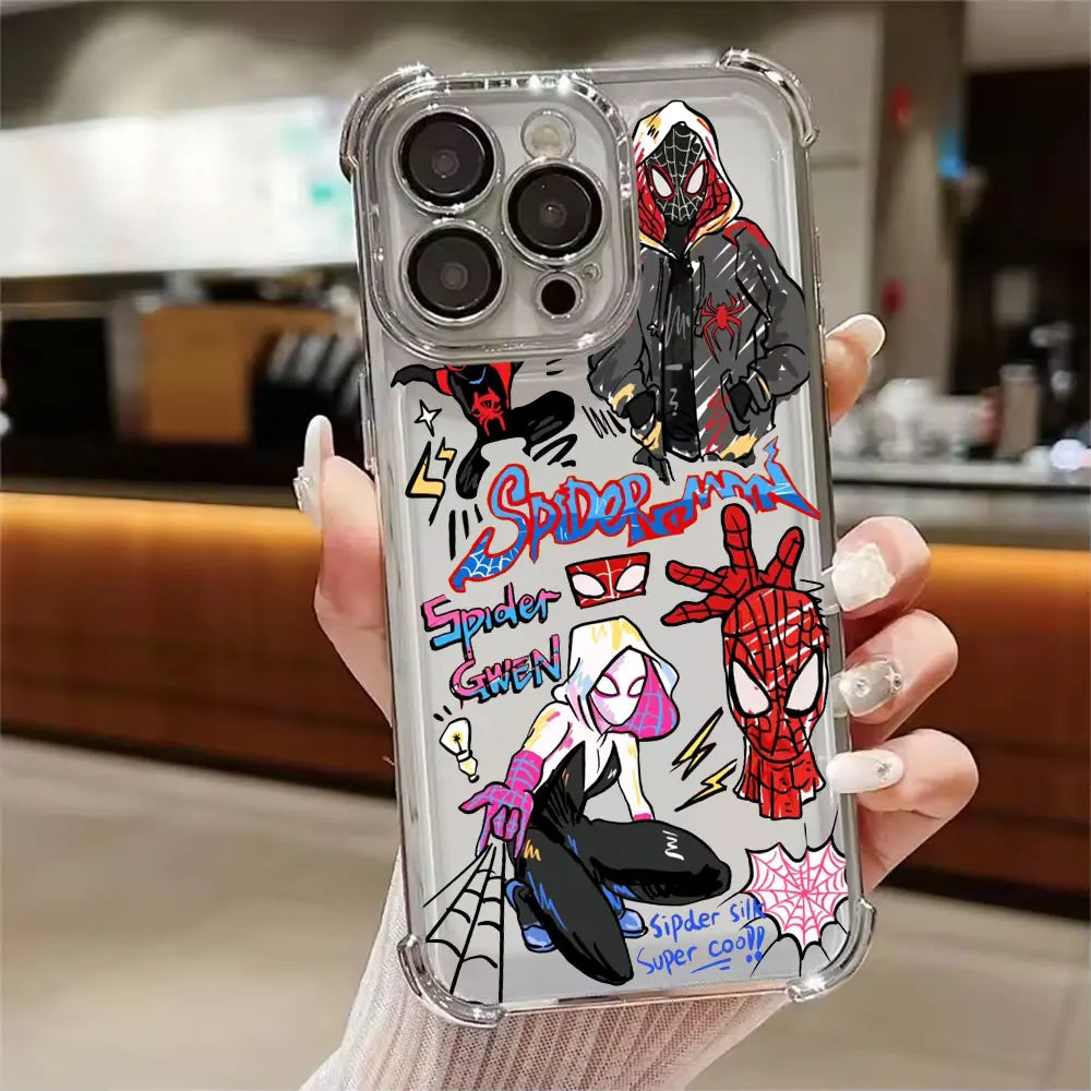 Cool Gwen Marvel Spider Man Miles Morales Phone Case For iPhone