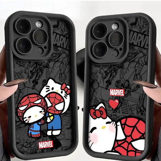 Marvel Spiderman Hello Kitty Phone Case
