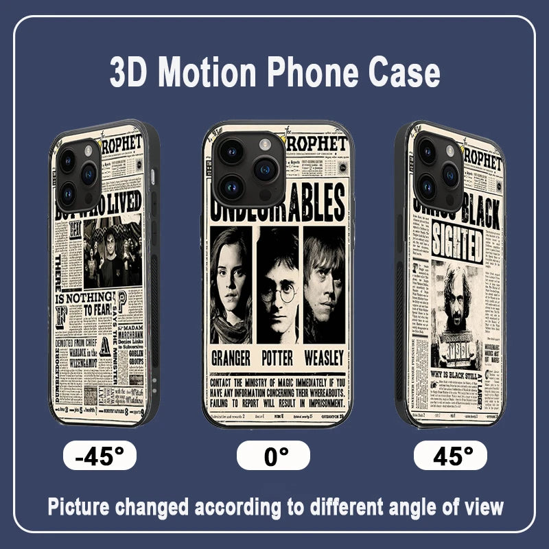 Anime 3D Lenticular Phone Case For iPhone