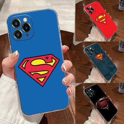 Marvel Supermans Hero Transparent Phone Case For iPhone