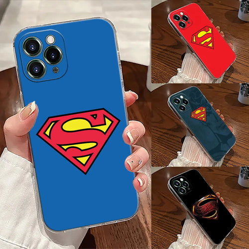 Marvel Supermans Hero Transparent Phone Case For iPhone
