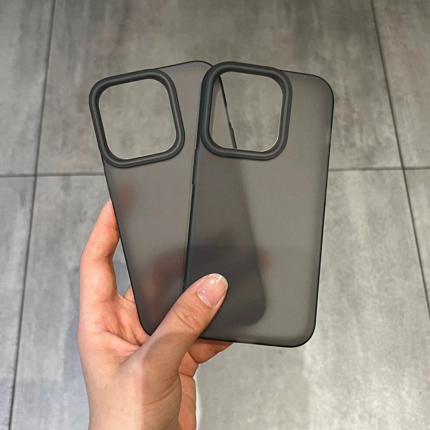 Luxury Matte Soft Silicone Phone Case For iPhone  Transparent Rubber Gel Shockproof Cover