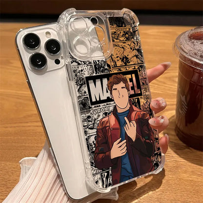 Marvel Faceless Hero Ironman Clear Case For iPhone