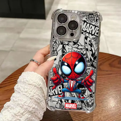 Marvel Cartoon Venom Iron Man Hulk Shockproof Case For iPhone