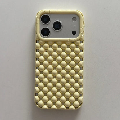 Electroplated Orange Pearl Pattern Phone Case For iPhone Soft Shockproof Silicone Cover Girls