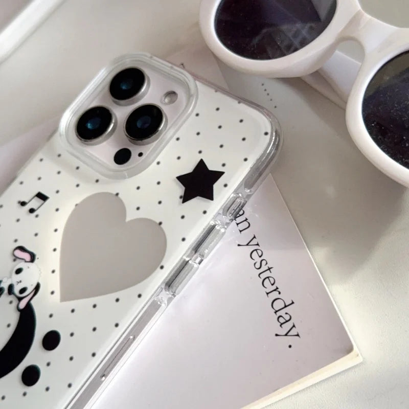 Fashion Music notation Puppy Phone Case For iPhone