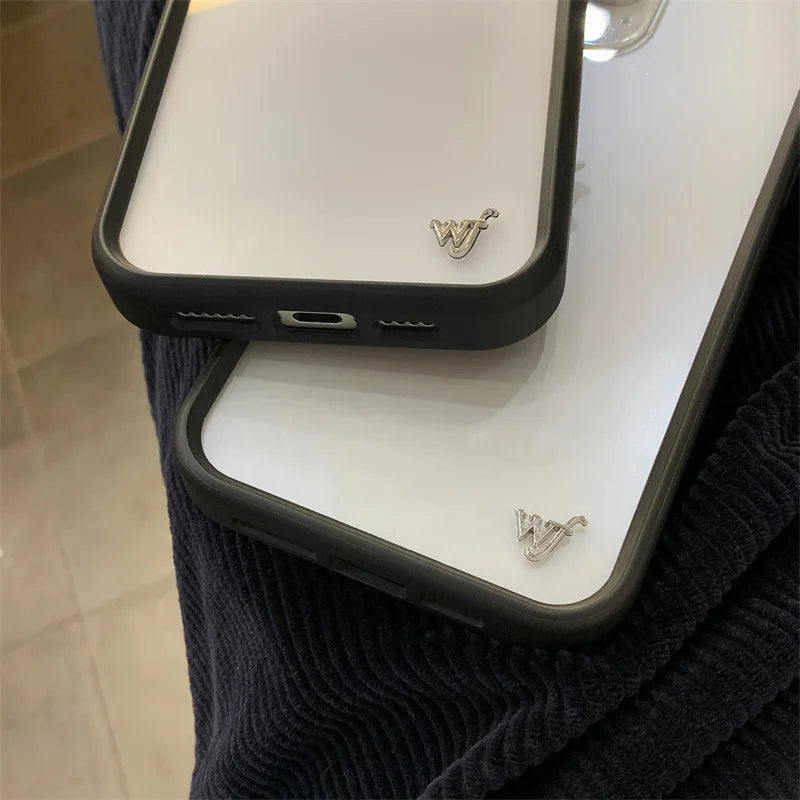 Wildflower Transparent Anti- Fall Phone Case For iPhone
