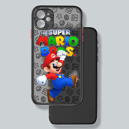Super Marios Bros Cute Frosted Translucent Phone Case