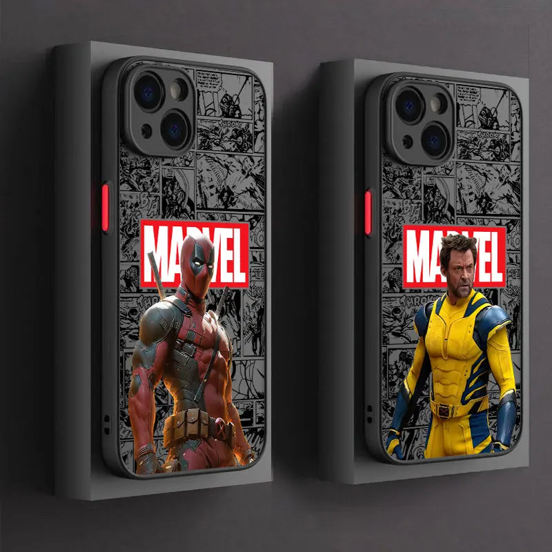 Marvel Deadpool Wolverine Phone Case For iPhone