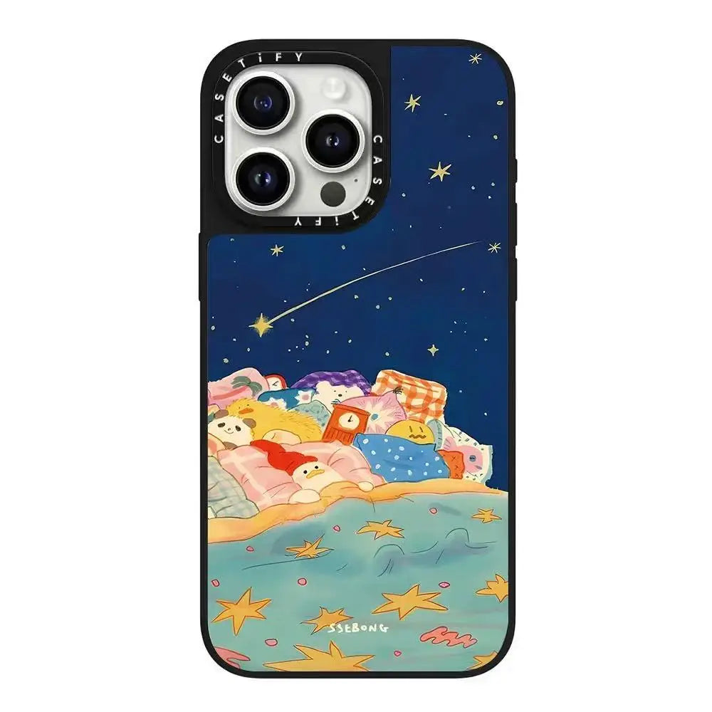 Watercolor Bear Design Silicone Phone Case