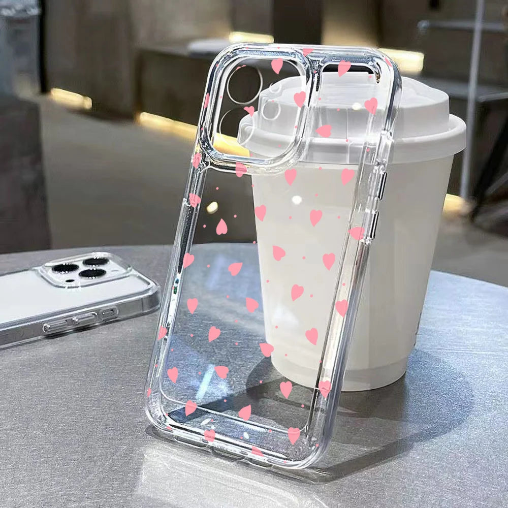 Colorful Love Heart Phone Case For iPhone