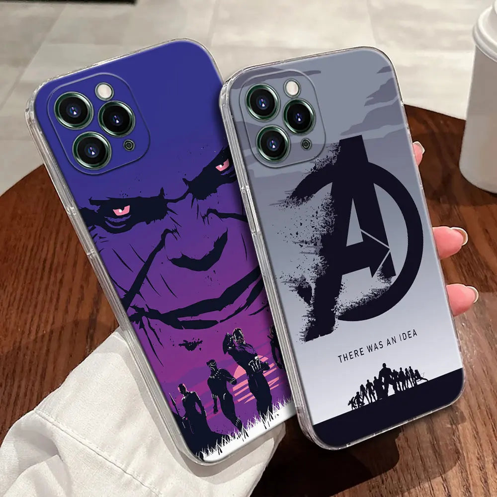 The Avengers Logo Transparent Phone Case For iPhone