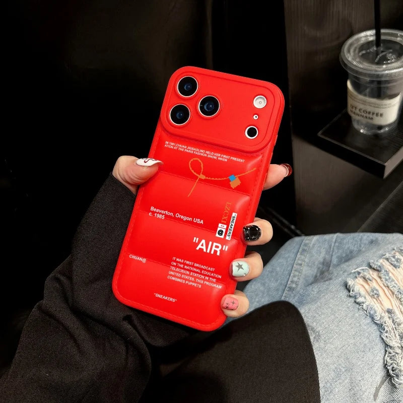 Luxury Sneakers Down-Filled Phone Case For iPhone