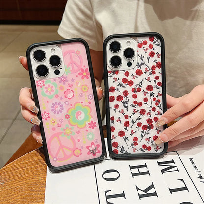 Wildflower Red Roses Phone Case For iPhone