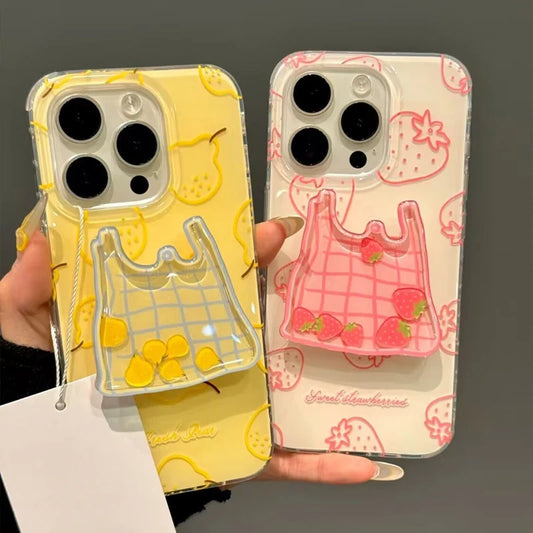 Fashion Fresh Strawberry Pear Case Compatible Phone Case