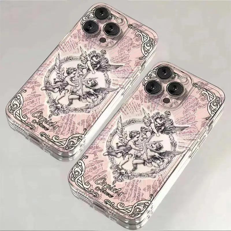 Medieval Vintage Cupid Angel Case For iPhone