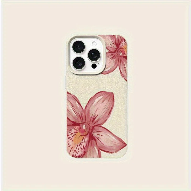 Pink Flower Part Pattern Suitable For iPhone