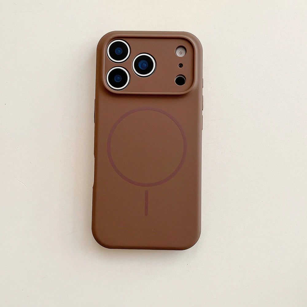 MagSafe Magnetic Silicone iPhone Case with Lens Protection