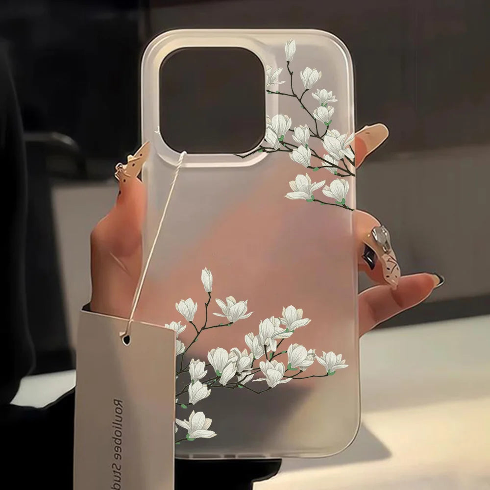 Flower Clear Phone Case For iPhone Case iPhone