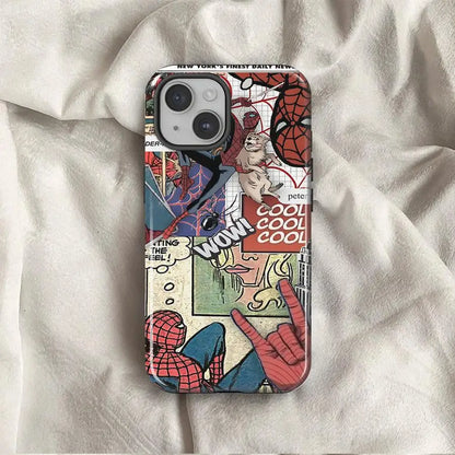 Marvel Spider Man Soft Cover Capa Phone Case For Apple iPhone
