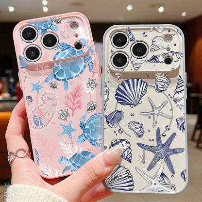 Whale Patterned Magnetic Case For iPhone For Magsafe Wireless Charge Shockproof Lens Protect Phone Cover