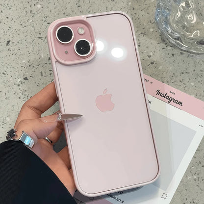 Luxury Clear Candy Color Case For iPhone Clear Acrylic Bumper Protection Cases Cover