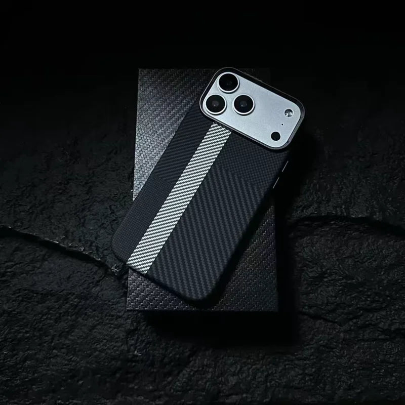 Luxury Carbon Fiber MagSafe Armor Case For iPhone
