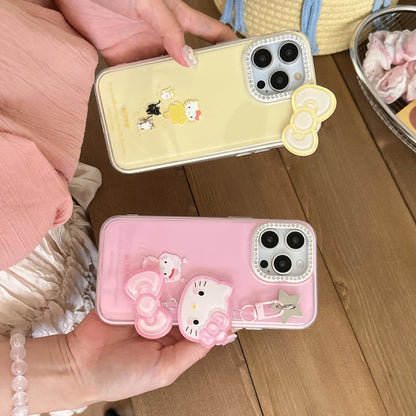 Pink Yellow Kitty Phone Case