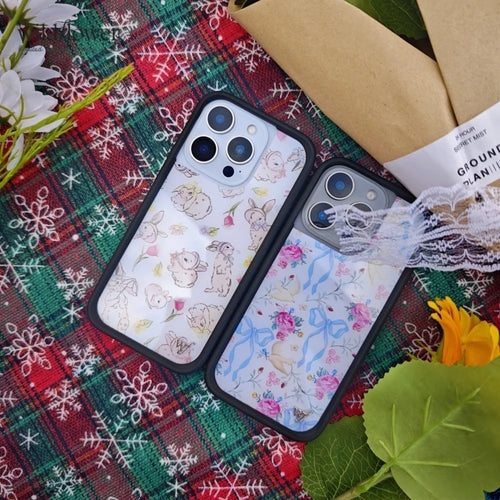 Wildflower Pigeon Rabbit Phone Case For iPhone