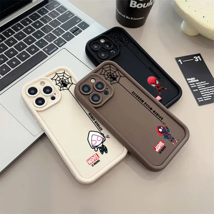 Cute Marvel Spider Gwen Morales Spiderman Case For Apple iPhone