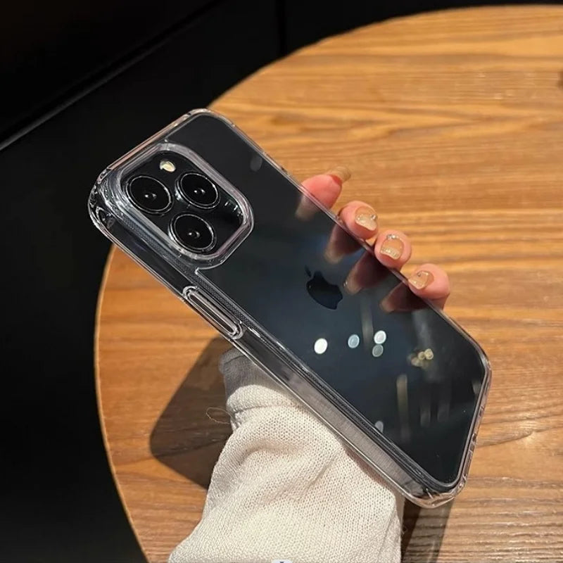 Luxury Transparent Soft Acrylic Phone Case For iPhone