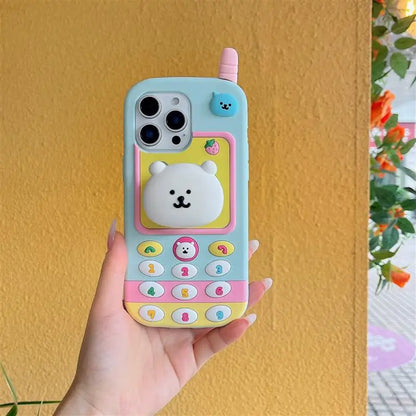 Luxury Vintage Brick Phone Silicone Phone Case