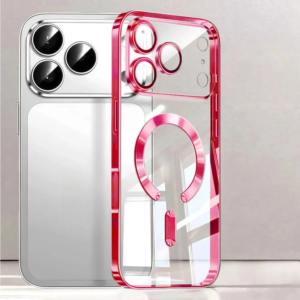 Luxury For Magsafe Magnetic Plating Phone Case For iPhone